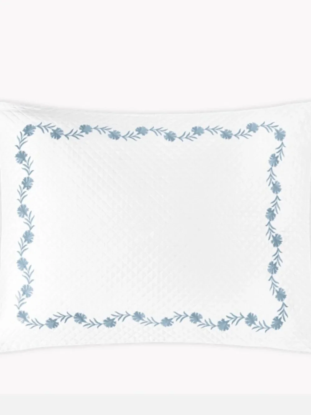 Matouk Daphne Matelassé King Sham in Hazy Blue